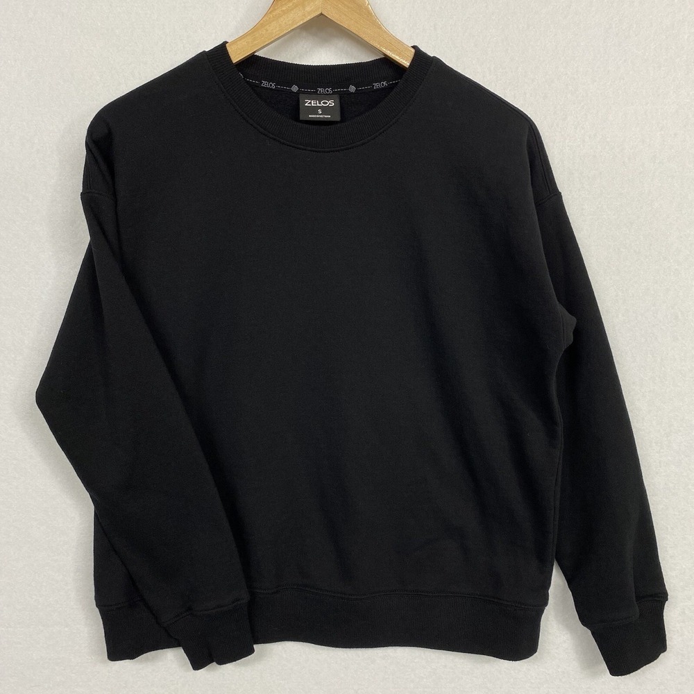 Zelos Sweatshirt Women’s S Black Cozy Warm Soft Pullover Long Sleeves Active